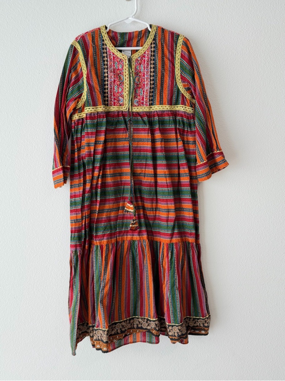 Kayseria Ladli Multicolor Striped Kurti GIRLS SIZING